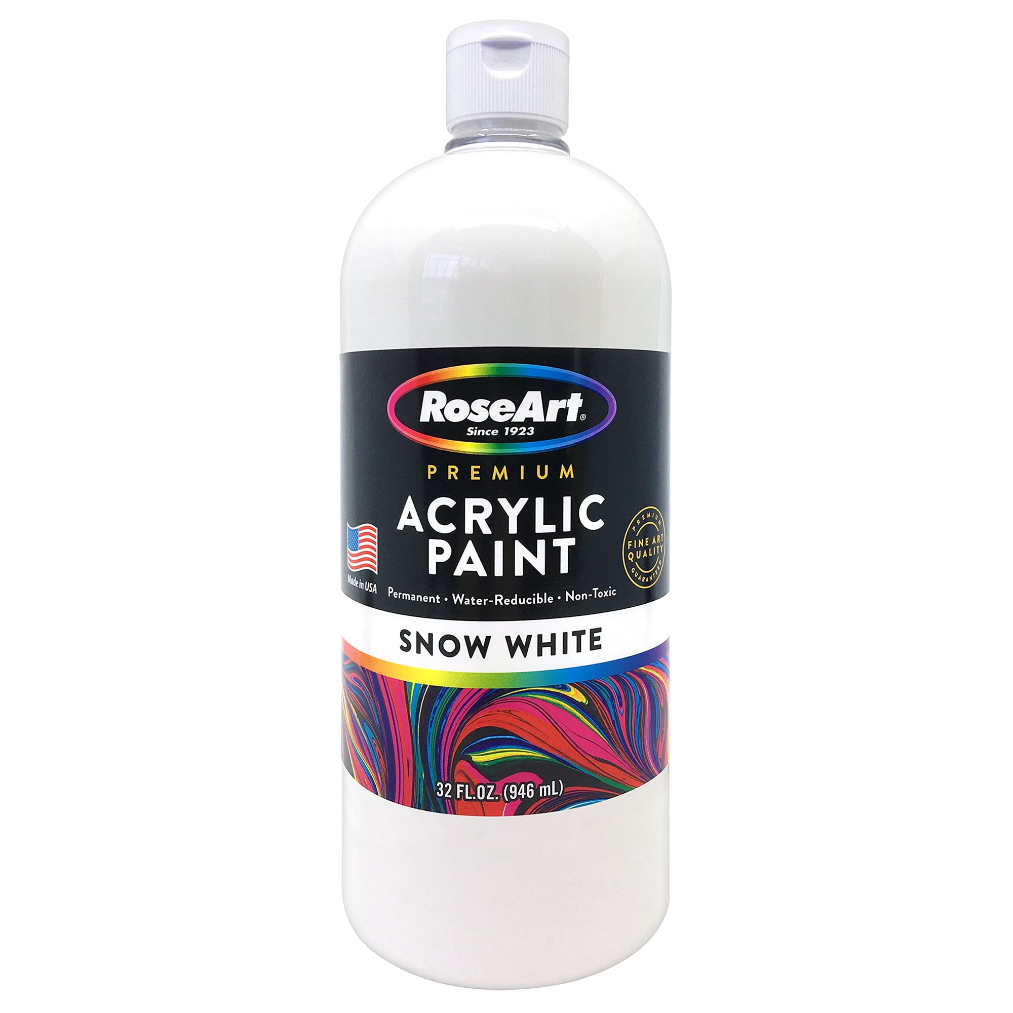 Pintura Acrílica Cra-z-art Blanco Nieve Botella 946 Ml