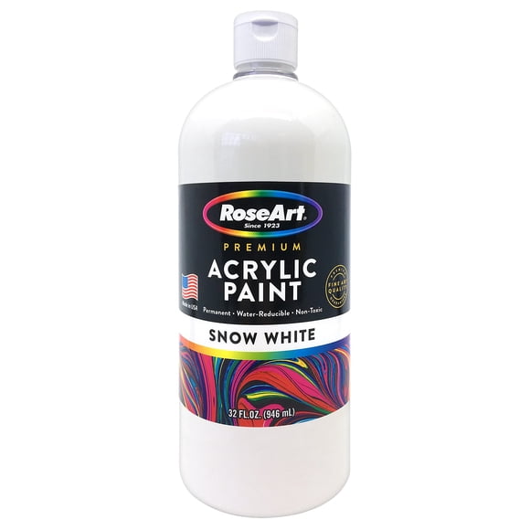 Pintura Acrílica Cra-Z-Art Blanco Nieve Botella 946 ml