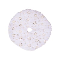 Bothyi - Pequeñas Faldas De Árbol De Navidad Adornos Alfombra Para Eventos Suministros Para Fiestas Pentagrama Áureo Rústico