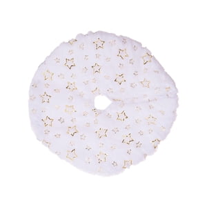 Bothyi - Pequeñas Faldas De Árbol De Navidad Adornos Alfombra Para Eventos Suministros Para Fiestas Pentagrama Áureo Rústico