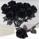 thumbnail image 1 of Xiao Hua Ramo de Boda de Rosas Negras de Rayón de 50 Cm (10 Palitos), 1 of 4