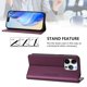 thumbnail image 3 of Funda Billetera con Soporte para iPhone 16 Pro Bloqueo RFID Plegable Violeta, 3 of 4