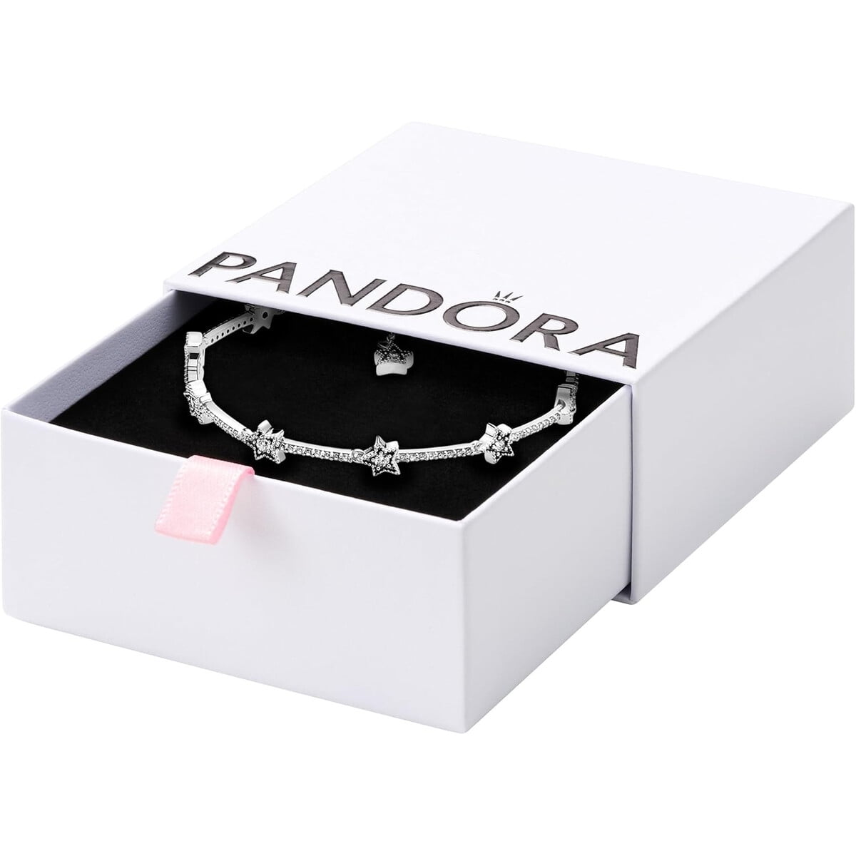 Pulsera Pandora Celestial Stars Plata Esterlina Cz