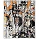 thumbnail image 1 of Cortina de ducha con atractivos personajes de Bleach Chibi y ganchos, tamaño 60 x 72 pulgadas., 1 of 3