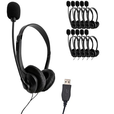 Audífonos Soundnetic Sn270Musb Usb Mic Paquete De 10
