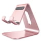 thumbnail image 1 of Soporte para teléfono celular CreaDream de escritorio de aluminio dorado rosa, 1 of 6