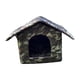 thumbnail image 4 of Casa para gatos al aire libre, camas impermeables para gatos domésticos, perrera para perros pequeños, casa para gatitos, muebles de invierno, refugio , camuflaje Verde, 4 of 5