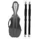 thumbnail image 4 of Estuche rígido para violín, bolsa de transporte portátil para violín, protección con termómetro, caja de violín de tamaño completo para entusiastas, rayas negras, 4 of 5