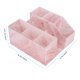 thumbnail image 3 of Caja de almacenamiento de herramientas de belleza para pestañas Sisiter, mármol rosa y acrílico, 3 of 7