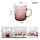thumbnail image 1 of Set 6 tazas de vidrio con relieve rosa 6pcs - 240ml, 1 of 2