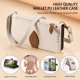 thumbnail image 3 of Funda tipo cartera FOXDOCK para Samsung Galaxy S26 Edge con ranuras para tarjetas, soporte y cremallera - Pulsera larga Blanco, 3 of 6