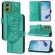 thumbnail image 1 of Funda cartera mariposa para Motorola Moto G06 con soporte y ranuras para tarjetas Verde, 1 of 6