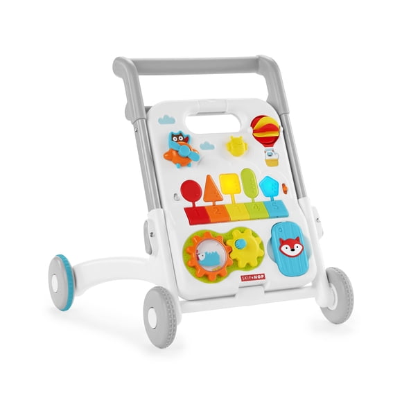 Baby Walker Skip Hop 4 en 1 para sentarse o estar de pie con más de 40 actividades