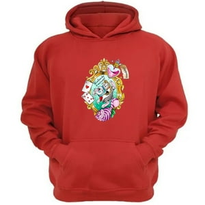 Genérico - Polerón Canguro Alicia Cuentos Infantiles Rojo Talla L Unisex
