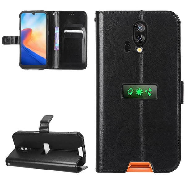 Funda tipo libro para Blackview BV7200, cartera todo‑en‑uno, funda multifuncional con tarjetero y correa de muñeca desmontable