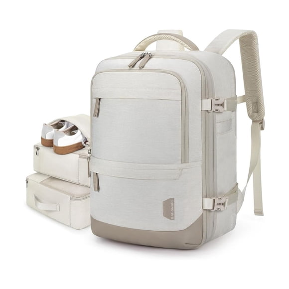 Bagsmart Mochila Falco 30 L - 40 L Expandible + 3 Organizadores Beige
