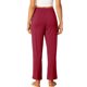thumbnail image 3 of INSPIRE CHIC Pantalones de pijama de algodón para mujer, suaves y transpirables, pantalones de dormir con bolsillos y cintura elástica S Púrpura Rojo, 3 of 6