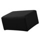 thumbnail image 3 of Stretch Ottoman Pouf Cover Footrest Stool Slipcover Protector Black, 3 of 5