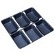 thumbnail image 5 of 6 tazas de pan de mini pan antiadherente para hornear mini postres de pan hornear lata, 5 of 5