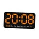 thumbnail image 3 of Reloj digital LED de escritorio despertador temperatura portátil escritorio reloj de pared reloj electrónico para dormitorio salón hogar sala de estar Naranja, 3 of 5