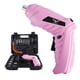 thumbnail image 1 of Juego de mini destornilladores eléctricos de color rosa, con 47 accesorios y luz nocturna. Herramienta eléctrica multiusos de 3,6 V, adecuada para el mantenimiento del hogar y proyectos de bricolaje., 1 of 7