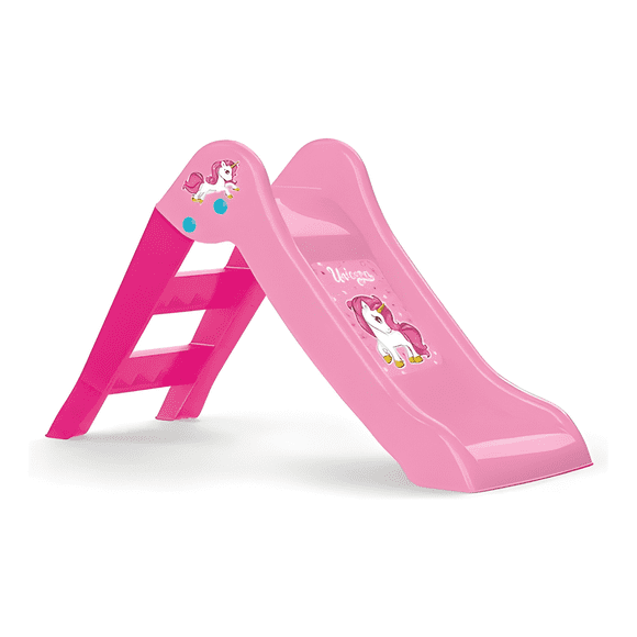 Resbalín Dolu unicornio portátil 70x111x47 cm rosa