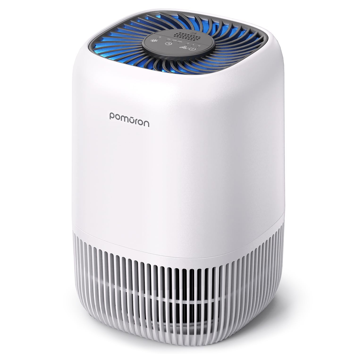Purificador De Aire Pomoron Para Dormitorio Y Hogar Con Filtro Hepa Verdadero H13