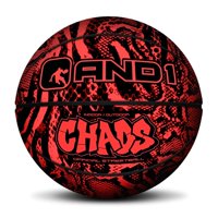 And1 - Balón De Baloncesto De Goma Premium Chaos Animal Print Rojo Talla 7