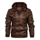 thumbnail image 1 of Chamarra De Cuero Para Hombre Con Gorro Extraíble, 1 of 5