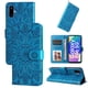 thumbnail image 4 of Funda tipo cartera FOXDOCK para Samsung Galaxy F06 5G , diseño girasol en relieve, cuero PU, cierre magnético, soporte y tarjetero, 4 of 5