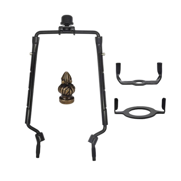 Soporte De Arpa Para Pantalla De Lámpara, Arpas De Montaje De Luz Para Lámpara De Mesa De Pie, Color Negro