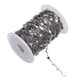 thumbnail image 5 of Cadenas de eslabones de estrella, cadena envuelta en alambre de acero inoxidable a granel para manualidades, pulseras, suministros de joyería, decorac Argén, 5 of 5