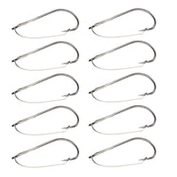 Ioensy - 10X Anzuelos De Pesca Sin Malas Hierbas, Anzuelos De Púas De Acero Alto En Carbono, Anzuelos Protectores De Malas Hierbas, 38,8Mm X 13,5Mm