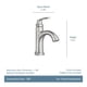 thumbnail image 3 of Grifo de baño Moen Wellton de una sola manija en níquel cepillado, 3 of 9