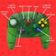 thumbnail image 3 of Controlador Old Skool inalámbrico Jungle Green para N64/Switch/PC, 3 of 8