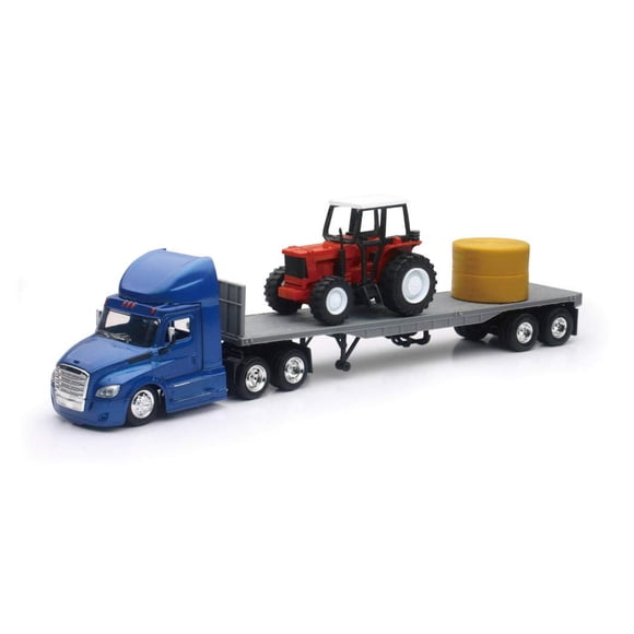 Camión de juguete NewRay Freightliner Cascadia plataforma a escala 1:43