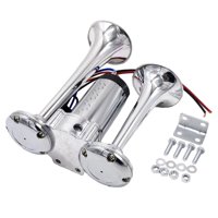 Ioensy - Air Horn Dual Trumpet 130Db Loud Para Camiones Autobuses Con Cables Y Relé