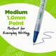 thumbnail image 5 of Bolígrafos BIC Ecolutions Clic Stic Blue, tamaño mediano, paquete de 48, 5 of 8