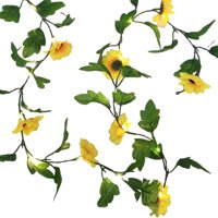 Magideal - Luces De Cadena De Hojas, Luces De Cadena Solares, Corona De Guirnalda, Lámpara Colgante, Luz De Decoración De Jardín, Luces Solares De Decoración Al 15Cmx22Cmx3Cm