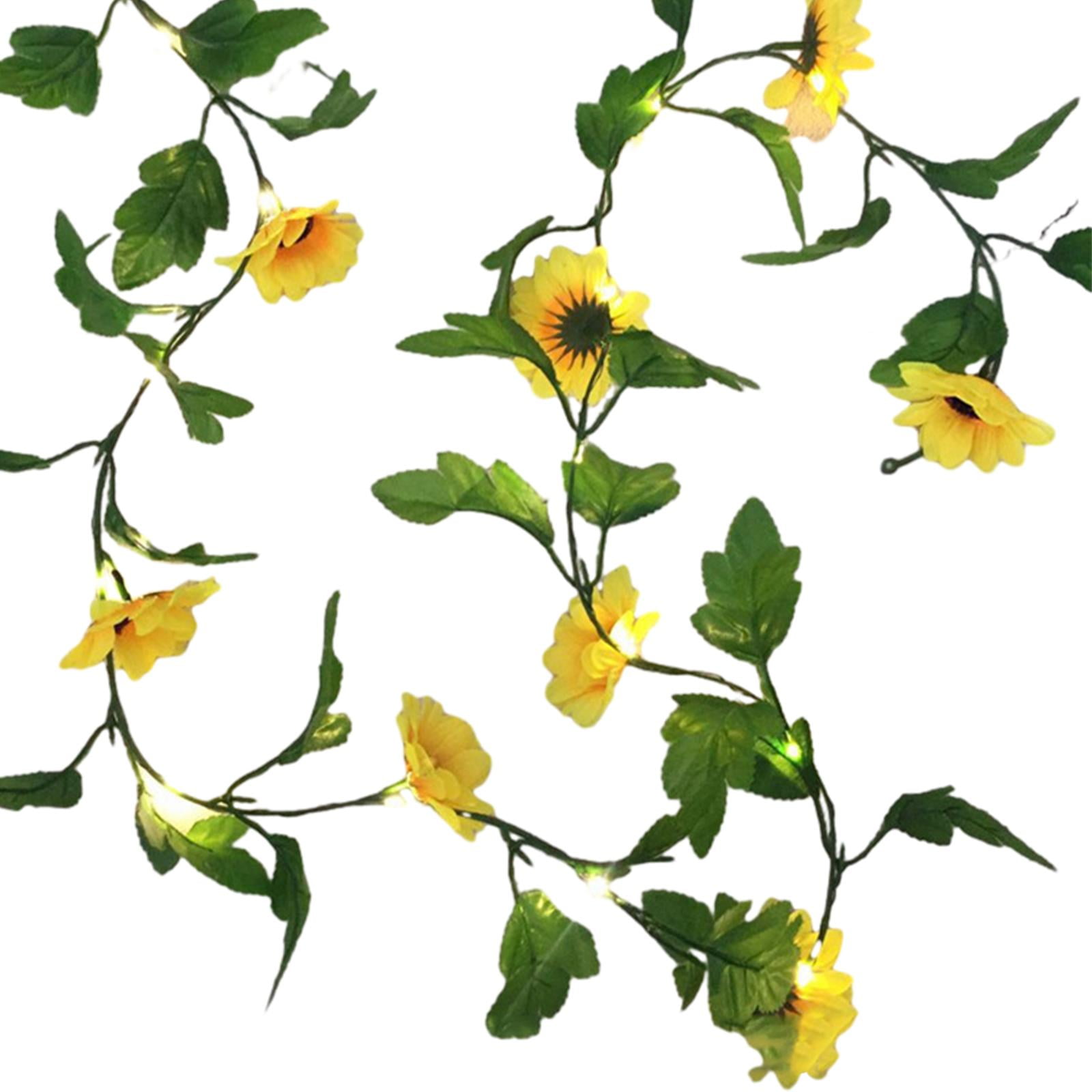 Magideal - Luces De Cadena De Hojas, Luces De Cadena Solares, Corona De Guirnalda, Lámpara Colgante, Luz De Decoración De Jardín, Luces Solares De Decoración Al 15cmx22cmx3cm