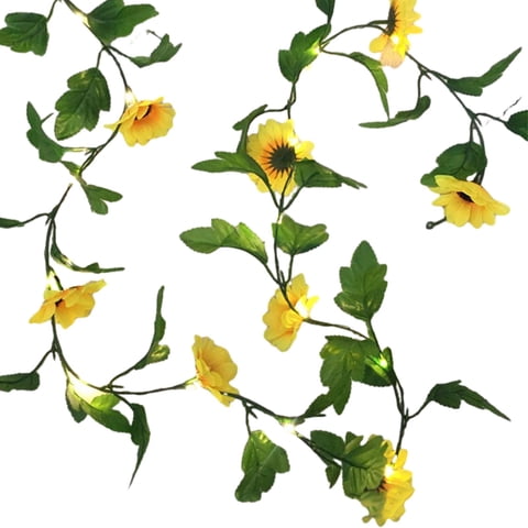 Magideal - Luces De Cadena De Hojas, Luces De Cadena Solares, Corona De Guirnalda, Lámpara Colgante, Luz De Decoración De Jardín, Luces Solares De Decoración Al 15Cmx22Cmx3Cm