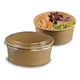thumbnail image 1 of 100 bowl envase recipiente kraft alimentos tapa pet 750ml, 1 of 3