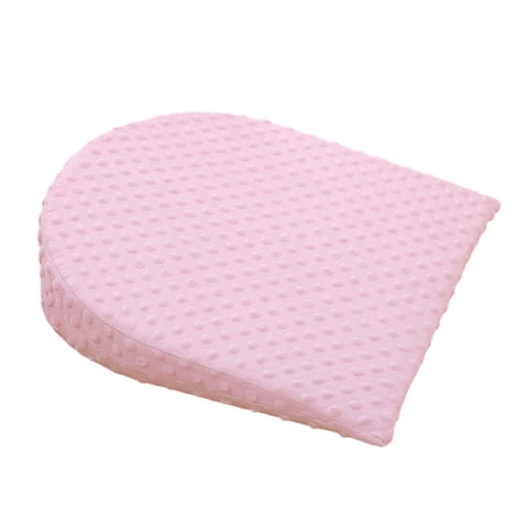 Bothyi - Almohada De Cuña Para Bebé, Funda Extraíble, Almohada Triangular Suave, Almohadas De Lactancia, Color Rosa