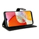 thumbnail image 5 of FOXDOCK Funda tipo Cartera para Samsung Galaxy A14 – Cubierta de Cuero PU con Múltiples Ranuras, Bolsillo para Efectivo y Correa de Muñeca, 5 of 6