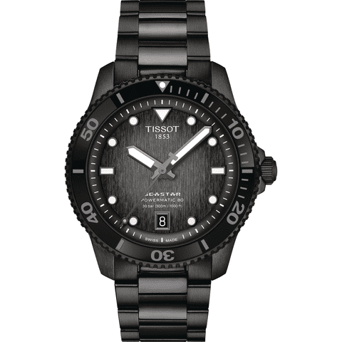 Reloj Automático Tissot Seastar 1000 Powermatic 80 Negro Hombre
