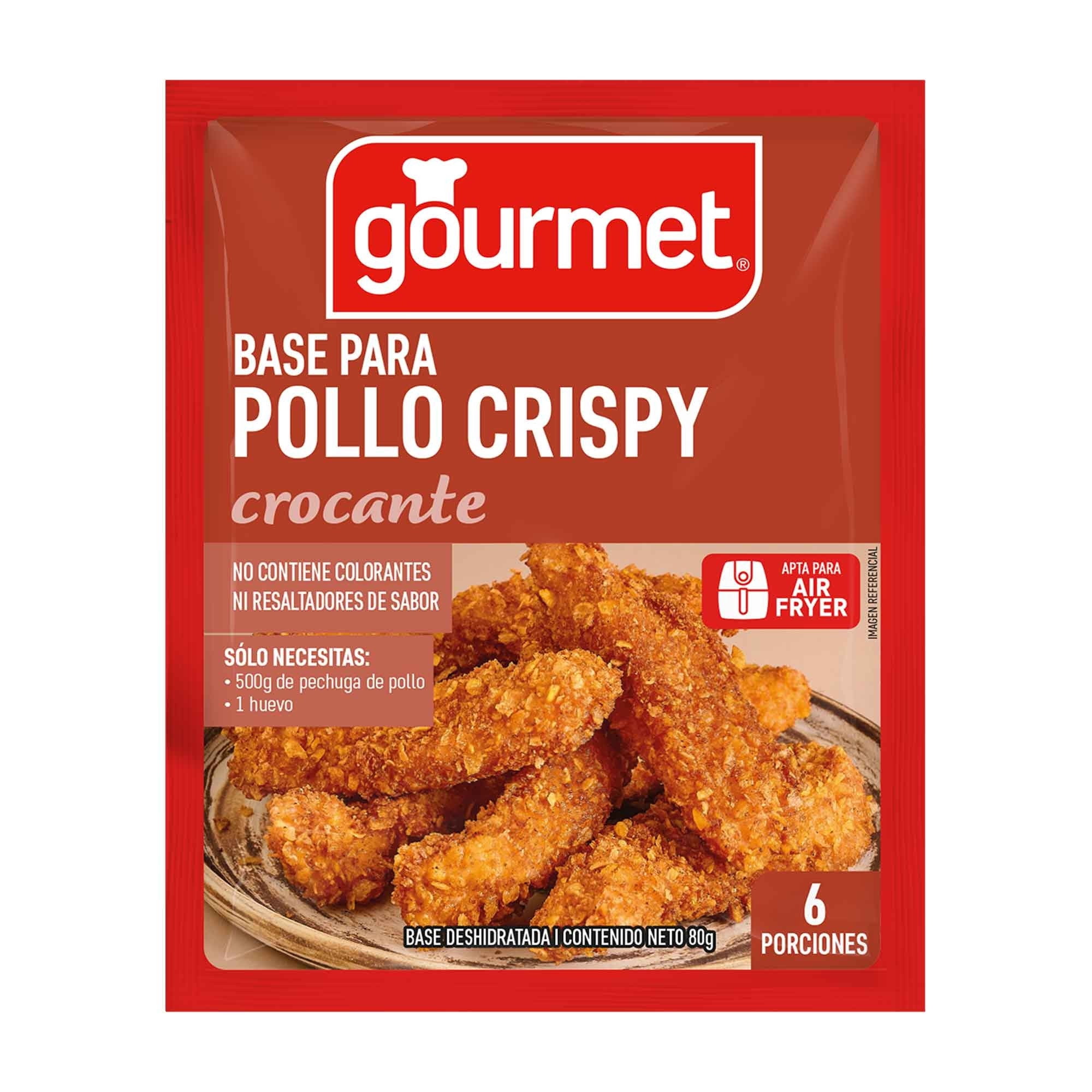 Base Para Pollo Crispy (6 Porciones) Sobre 80 g Gourmet