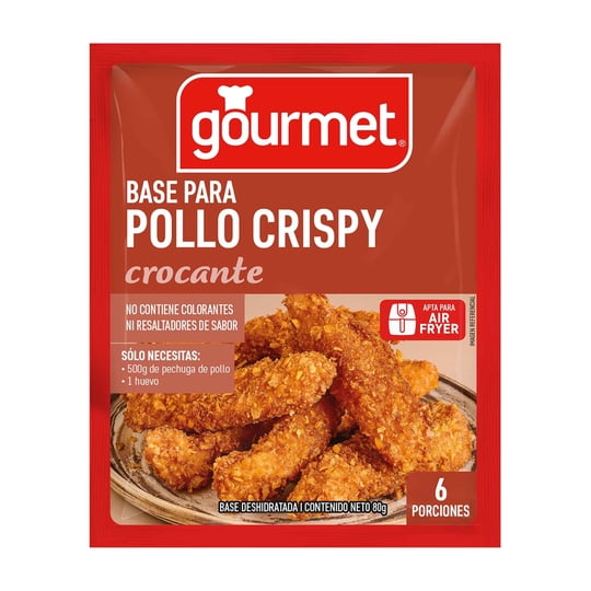 Base Para Pollo Crispy (6 Porciones) Sobre 80 g Gourmet