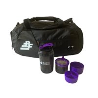Basko Fitness - Bolso Deportivo Pack Shaker Mezclador Morado