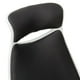 thumbnail image 4 of Silla para escritorio Versalles blanco/cuero negro, 4 of 6