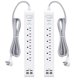 thumbnail image 1 of Protector contra sobretensiones Power Strip Mifaso, 6 salidas y 4 puertos USB, 1 of 8